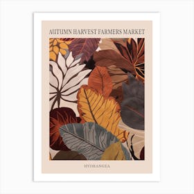 Fall Botanicals Hydrangea 3 Poster Art Print
