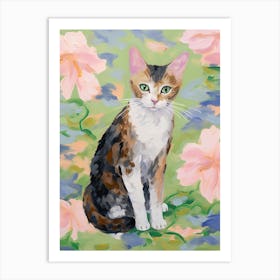 A Singapura Cat Painting, Impressionist Painting 1 Art Print