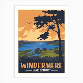 Windermere Travel Poster Art Print