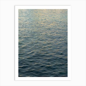 Undulating water surface at sunrise Art Print