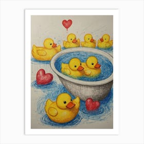 Rubber Ducks 5 Art Print