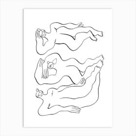 Three Nudes Art Print