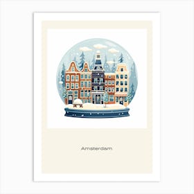 Amsterdam Netherlands 2 Snowglobe Poster Art Print