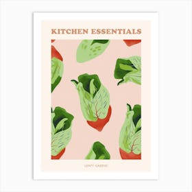 Leafy Greens Pattern Poster Art Print