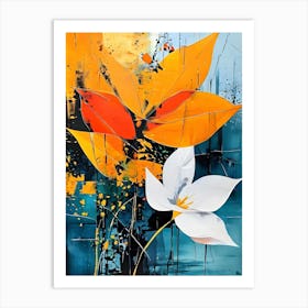 Abstract Flower Painting 36 Art Print