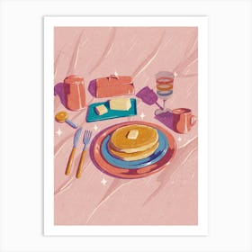 Pink Pancakes Art Print