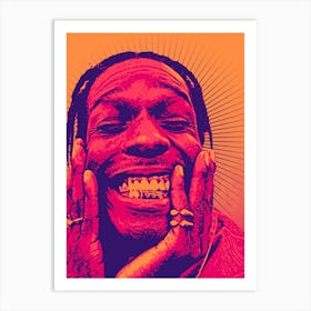 Travis Scott Rapper music Rap Hip hop Art Print