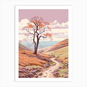 The Yorkshire Dales England 2 Hike Illustration Art Print
