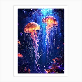 jelly fish Art Print