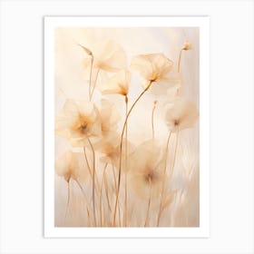 Boho Dried Flowers Morning Glory 2 Art Print