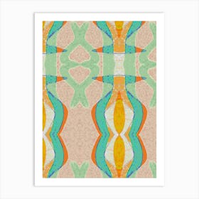 Abstract Pattern Fabric 1 Art Print