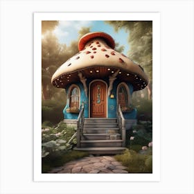 Mushroom House 4 Art Print