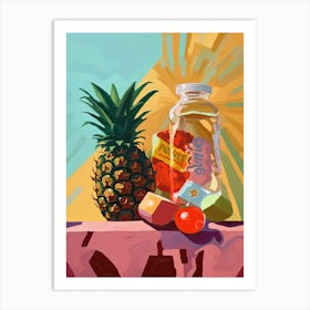 Pineapples Oil Painting 1 Art Print