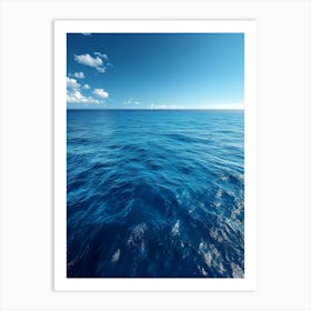 Blue Sea Water Art Print