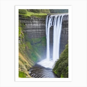 High Force Waterfall, United Kingdom Majestic, Beautiful & Classic (3) Art Print