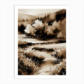 Landscape Painting 51 Art Print