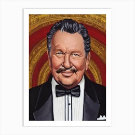 Peter Ustinov Illustration Movies Art Print