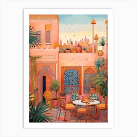 Marrakech Morocco 1 Illustration Art Print