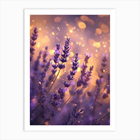 Lavender Night Image Art Print