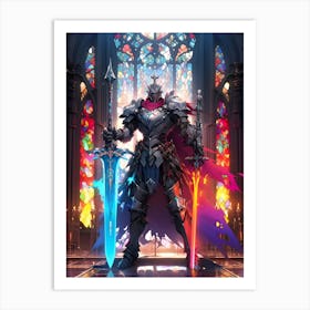 Knight In Shining Armor 2 Art Print