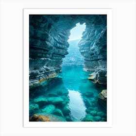 Cave In The Mountains Art Print