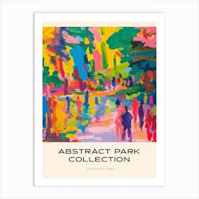Abstract Park Collection Poster Peoples Park Shanghai China 2 Art Print
