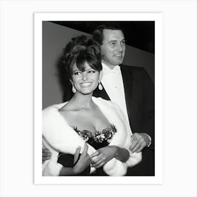 Rock Hudson And Claudia Cardinalle Art Print