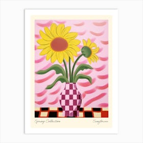 Spring Collection Sunflower Flower Vase 2 Art Print