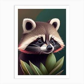 Chiriqui Raccoon Digital 2 Art Print