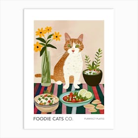 Foodie Cats Co Cat And Mexican Food 2 Art Print