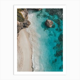 Aerial View Of A Beach 147 Art Print