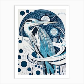 Blue Heron 13 Art Print