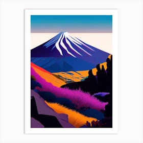 Tongariro National Park New Zealand Pop Matisse Art Print