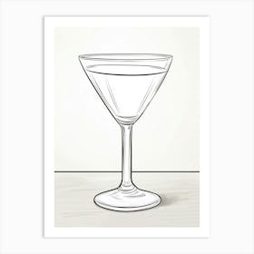 Martini Glass Art Print