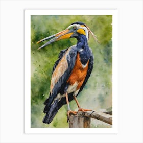 Lesser Adjutant Art Print