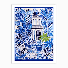 Blue Garden Art Print