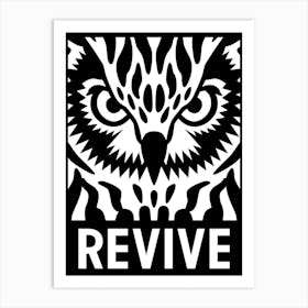 Revive Owl Art Print