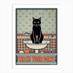 Wash Your Paws 10 Art Print