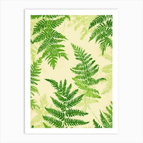 Pattern Poster Holly Fern 2 Art Print