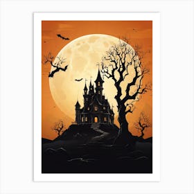 Halloween Castle 14 Art Print