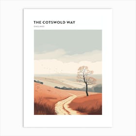 The Cotswold Way England 4 Hiking Trail Landscape Poster Art Print