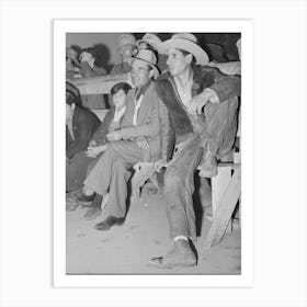 Spanish American Farmers Watching Show, Penasco, New Mexico By Russell Lee Art Print