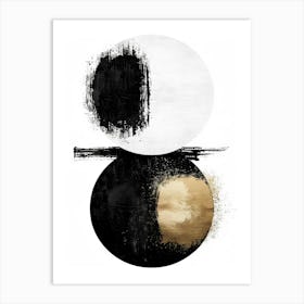 Black And Gold 31 Art Print