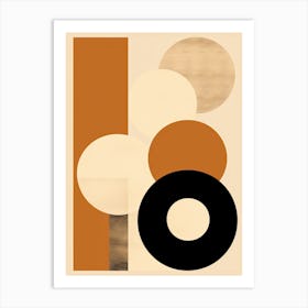 Geometric Legacy; Retro Radiance Mid Century Art Print