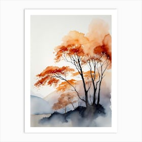 Trees In Autumn 1 Art Print