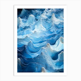 Waves Of Blue Art Print