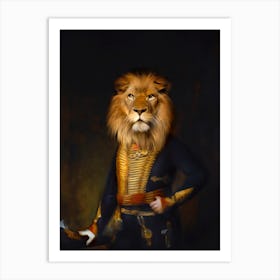 Royal Lion Kingston Pet Portraits Art Print