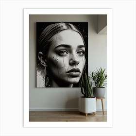 Black And White Portrait Art Print