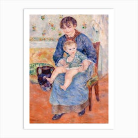 Young Mother (1881), Pierre Auguste Renoir Art Print
