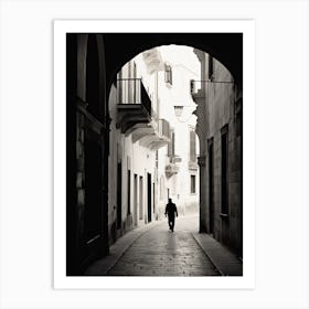 Lecce, Italy,  Black And White Analogue Photography  4 Art Print